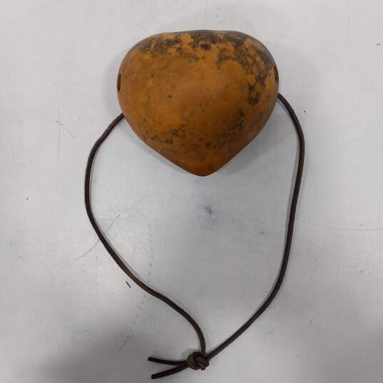 Mini Kalimba Heart Shaped Thumb Piano W/ Leather Strap image number 2