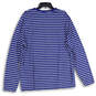 Womens Blue White Striped Crew Neck Long Sleeve Pullover T-Shirt Size XXL image number 2