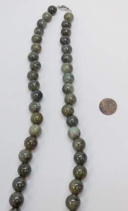 Artisan 925 Sterling Silver Malachite Pendant Necklace 97.7g alternative image