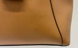 Michael Kors Maddie Medium Crossgrain Leather Tote Brown alternative image