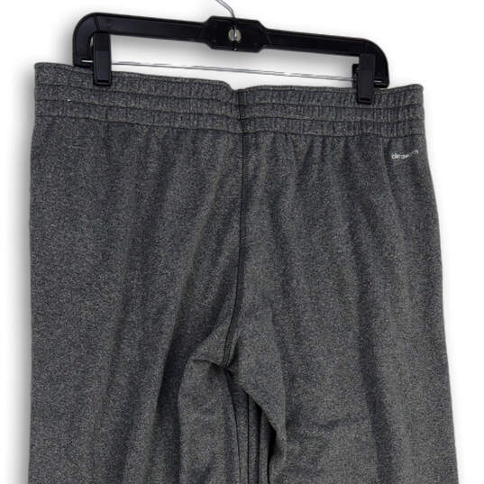 Mens Gray Elastic Waist Drawstring Pockets Pull-On Sweatpants Size Large image number 4