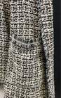 Laundry By Shelli Segal Women Black Tweed Raw Cardigan S image number 6
