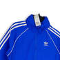 NWT Mens Blue White Regular Fit Long Sleeve Full-Zip Track Jacket Size S image number 3