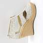 Michael Kors Women's Damita White Platform Espadrille Wedges Size 8 image number 2