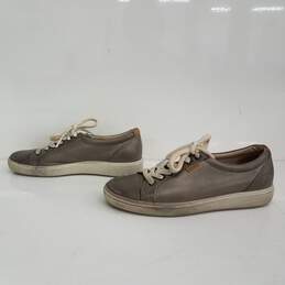 Ecco Metallic Gray Pewter Sneakers Size 6 alternative image