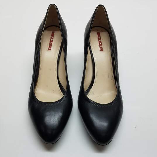 AUTHENTICATED WMNS PRADA CLASSIC PUMPS SIZE 39.5 image number 4