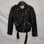 Walter Baker Black Full Zip Lamb Leather Jacket Size S image number 1