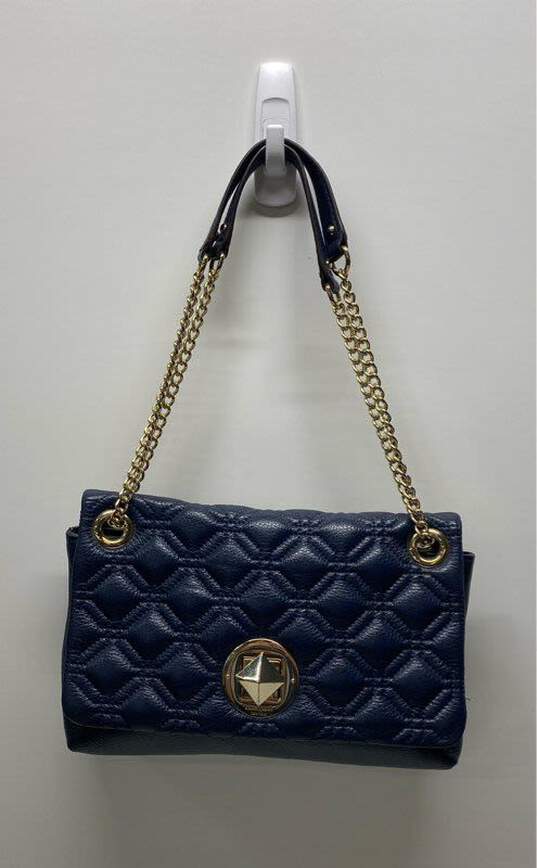 Kate Spade Crossbody Flat Navy Blue Leather image number 1