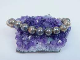 Silpada Sterling Silver Ball Beaded Bracelet w/ Safety Chain 33.4g
