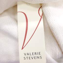 Valerie Stevens Women Ivory Knit Cardigan L NWT alternative image