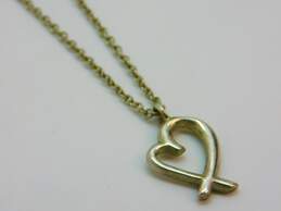 Tiffany & Co. 925 Paloma Picasso Loving Heart Pendant Necklace 1.4g