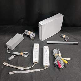 Wii Console with Two Controllers & Setup Cables