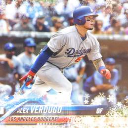 2018 Alex Verdugo Topps Holiday Rookie LA Dodgers alternative image