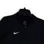 Mens Black Long Sleeve Band Collar Activewear Full-Zip Jacket Size Medium image number 3