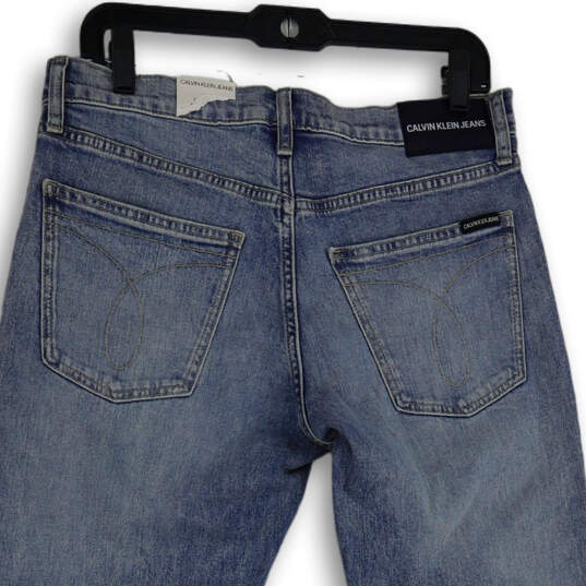 NWT Mens Blue Denim Medium Wash 5 Pocket Design Straight Jeans Size 30x30 image number 4