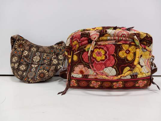 Bundle of 2 Assorted Vera Bradley Floral Bags image number 1