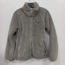 Columbia Women's Gray Teddy Bear Fleece Jacket Size M