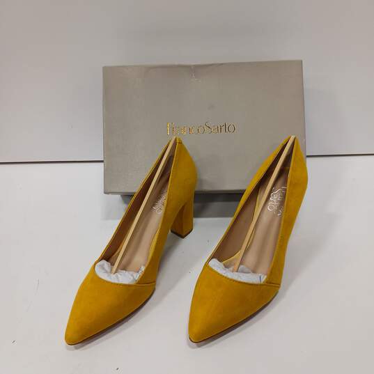 Franco Sarto Women's Yellow Heels Size 8 image number 1