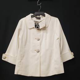 Bob Mackie Women White Vintage Jacket S NWT