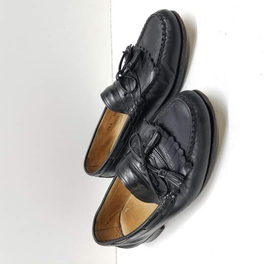 Footjoy Men's Black Leather Tassel Dress Loafers Size 12 image number 3