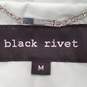 Black Rivet Women Mint Green Trench Coat M image number 5