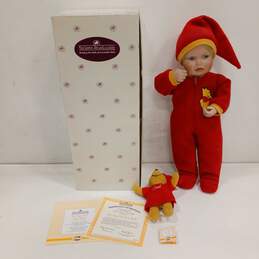 Ashton Drake Limited Edition Porcelain Doll "It's Time For Bed Pooh"