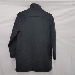 Pendleton WM'S Charcoal Wool & Nylon, Polyester Lining Zipper & Snap Button Coat Size MM alternative image