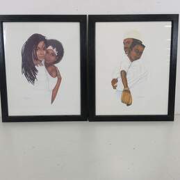 Dexter Griffin - Set of 2 - African American Family Portraits - MOTHER LOVE FATHER LOVE - Prints
