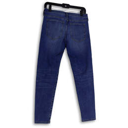 Womens Blue Medium Wash Stretch Denim Skinny Leg Jeans Size 27/4 alternative image