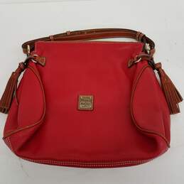 Dooney & Bourke Red Leather Shoulder Bag w/ COA