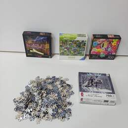 4pc Bundle of Assorted Jigsaw Puzzles