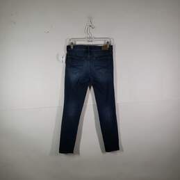 Womens Medium Wash 5 Pocket Design Distressed Skinny Leg Jeans Size 8R alternative image