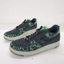 Nike Men's Air Force 1 Low Crater Flyknit Black Volt Sneakers Size 14
