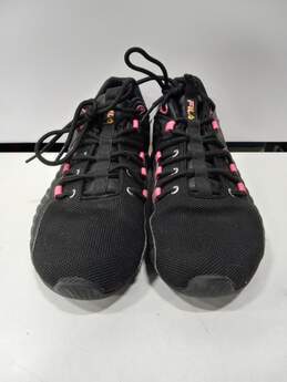 Women's Black & Pink Sneaker Shoes Size 9 alternative image