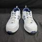 Men's New Balance White w/Navy Sneakers Size 9.5 image number 1