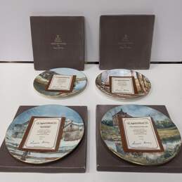 4 Royal Doulton Aged in Wood Plates IOB