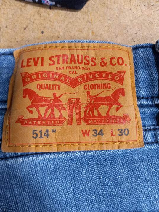 Levi Strauss & Co. 514 Jeans Men's Size W34 X L30 image number 3