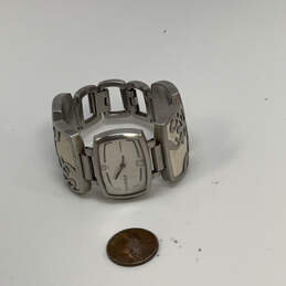 Designer Fossil Silver-Tone Dial Stainless Steel Quartz Analog Wristwatch alternative image