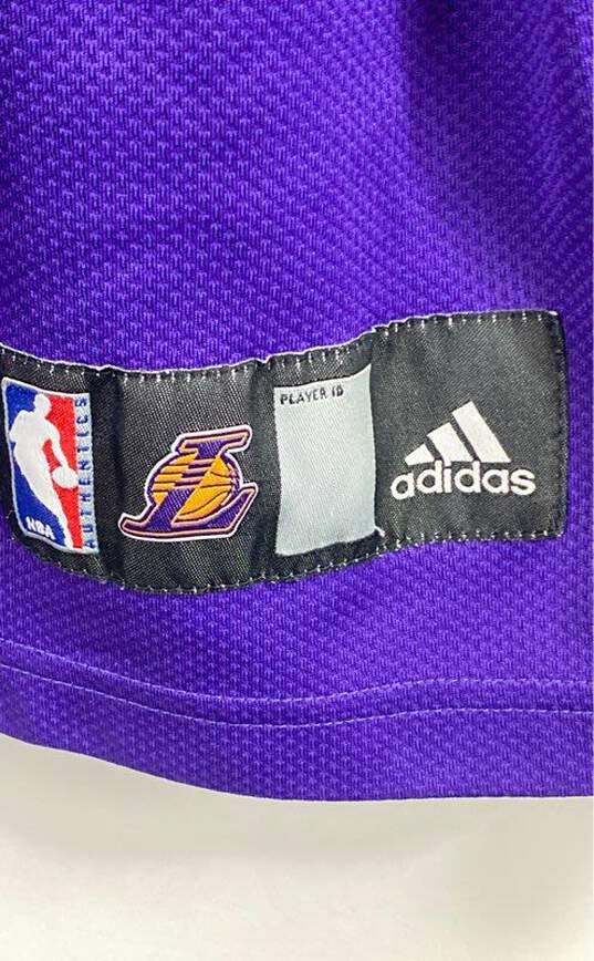 Adidas Purple LA Lakers Long Sleeve Shirt - Size XXL image number 5