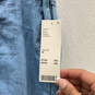 NWT Womens Blue Denim Medium Wash Ruched Side Zip Jegging Jeans Size 30 image number 4