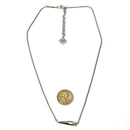Designer Kendra Scott Silver-Tone Rhinestones Leanor Pendant Necklace alternative image