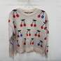 Madewell Women's Pullover Sweater w/ Cherry Design Sz-M image number 1