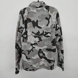 Men's Gray Camo Turbo Fleece 1/4 Zip Jacket alternative image