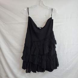 DKNY Black Ruffle Dress NWT Women's Size 10