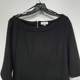 Calvin Klein Women's Black Sheath Dress Size 12 NWT alternative image