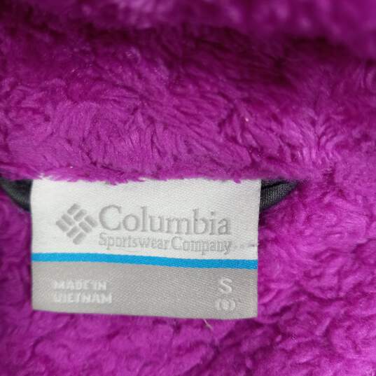 Columbia Girls Purple Fleece Jacket Size S (8) image number 3