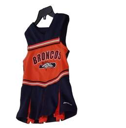 NFL Denver Bronchus Girls Orange Blue Sleeveless One Piece Dress Size 2T alternative image