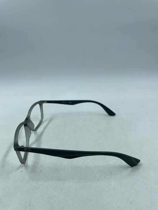 Ray-Ban Clear Gray Square Eyeglasses image number 4