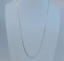 14K Yellow Gold Delicate Serpentine Chain Necklace for Repair 2.3g alternative image