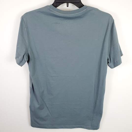 Armani Exchange Men Blue Logo T Shirt S NWT image number 2
